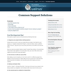 Qualrus - Support