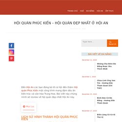 Hội Quán Phúc Kiến – Hội Quán Đẹp Nhất Ở Hội An - Vi vu khắp nơi cùng cá hề
