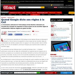 Quand Google dicte ses règles à la Cnil