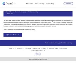 QuantEco DART Index – Economic activity slips on holiday seasonality