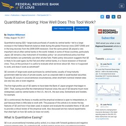 Quantitative Easing: How Well Does This Tool Work?