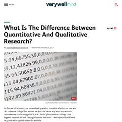 Difference between quantitative and qualitative research