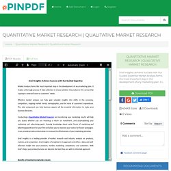 Quantitative Market Research