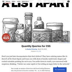 Quantity Queries for CSS