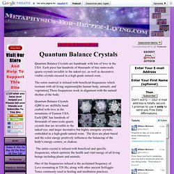 Quantum Balance Crystals