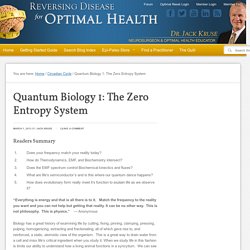 Quantum Biology 1: The Zero Entropy System