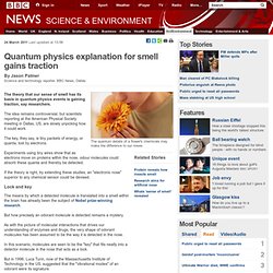 Quantum physics explanation for smell gains traction