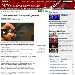 'Quantum smell' idea gains ground