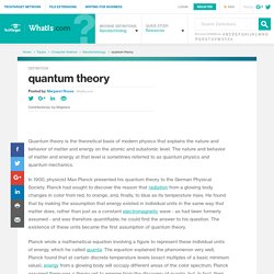 What is quantum theory? - Definition from WhatIs.com