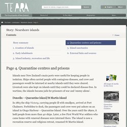 Quarantine centres and prisons