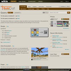 Quarry - Minecraft buildcraft Wiki