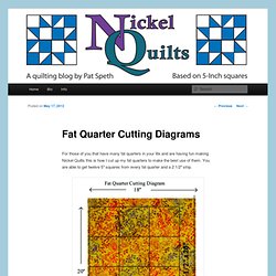 Fat Quarter Cutting Diagrams