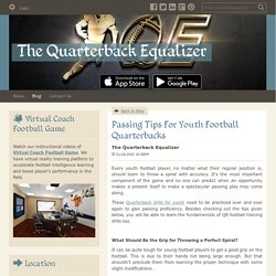 Passing Tips For Youth Football Quarterbacks - The Quarterback Equalizer : powered by Doodlekit