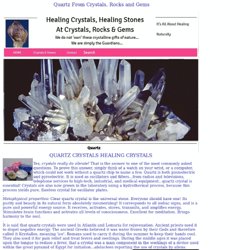 Quartz Healing Crystals