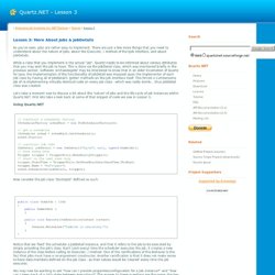 Quartz.NET - Lesson 3