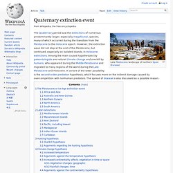 Quaternary extinction event