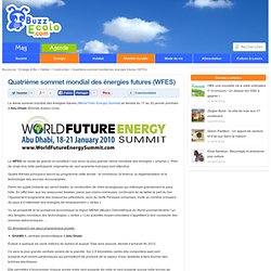 Quatrième sommet mondial des énergies futures (WFES)