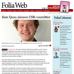 Sam Quax nieuwe CSR-voorzitter