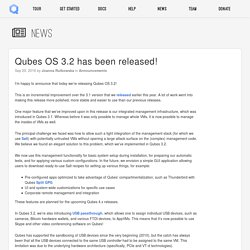 Qubes OS 3.2 has been released!
