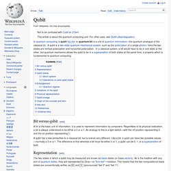 Qubit