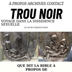 Homosexualité et civilisation : perspectives vitalistes à partir de l’anus