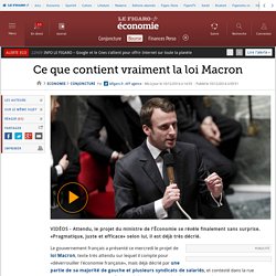 Ce que contient vraiment la loi Macron