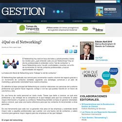 ¿Qué es el Networking?