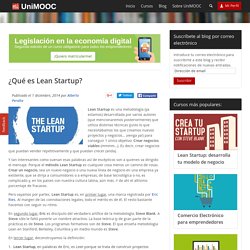 ¿Qué es Lean Startup?