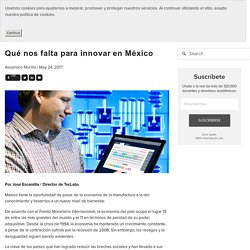 Qué nos falta para innovar en México