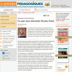 Sylvain Connac Cahiers Pédagogiques
