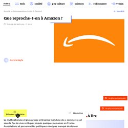 Que reproche-t-on à Amazon ?