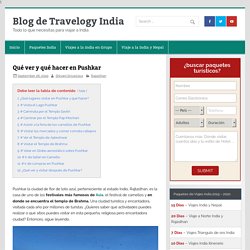 Qué ver y qué hacer en Pushkar