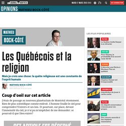 Les Québécois et la religion