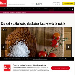 LAPRESSE_CA 22/06/21 Du sel québécois, du Saint-Laurent à la table