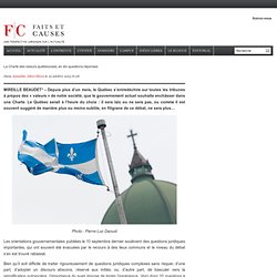 La Charte des valeurs québécoises, en dix questions-réponses