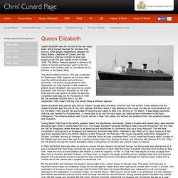 Queen Elizabeth - Chris' Cunard Page - History of Cunard's Queen Elizabeth