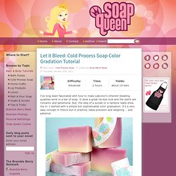 Let it Bleed: Cold Process Soap Color Gradation Tutorial