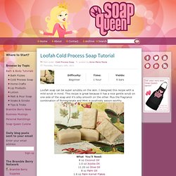 Loofah Cold Process Soap Tutorial