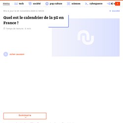Quel est le calendrier de la 5G en France et en Europe ?