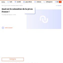 6 décembre 2017 - Déploiement de la 5G : quel est le calendrier défini par l'Europe ? - Politique