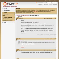 quel OS pour eeepc 701 (Page 1) / Café Ubuntu