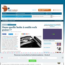 Dans quelle boite à outils web puiser