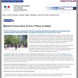 Quelle France dans 10 ans ? Place au débat - CGSP