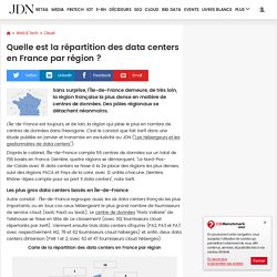 Quelle est la répartition des data centers en France par région ?