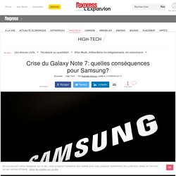 Crise du Galaxy Note 7: quelles conséquences pour Samsung?