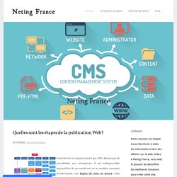 Quelles sont les étapes de la publication Web? - Neting France