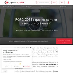 Quelles sont les sanctions en cas de non-respect du RGPD ?