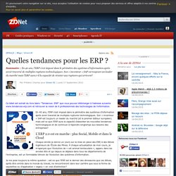 Quelles tendances pour les ERP ?