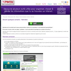 Bonus - Perds pas ton info - Encore quelques conseils : Netvibes