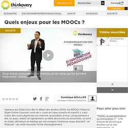 Quels enjeux pour les MOOCs ?